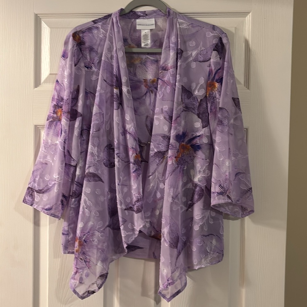 Alfred Dunner Two In One Floral Blouse